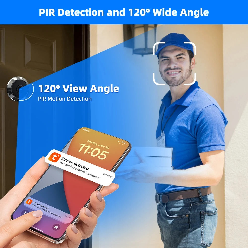 Smart 4.3" LCD Digital Peephole Door viewer Camera