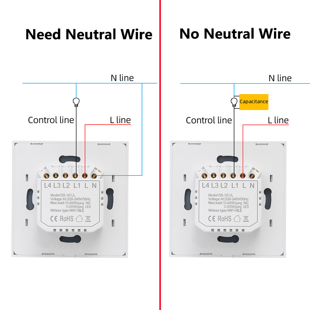 Smart Light Switch Curve Style