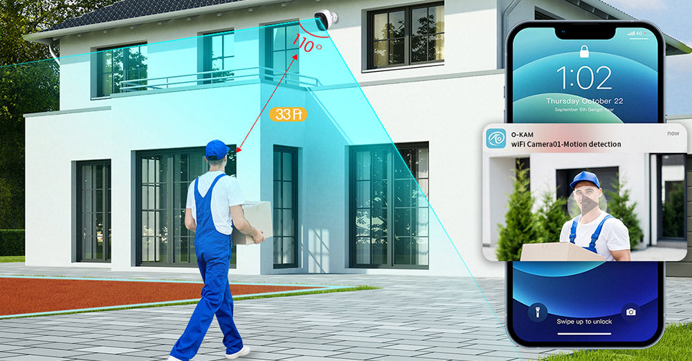 Wireless Camera Wifi Outdoor With AI Motion Detection