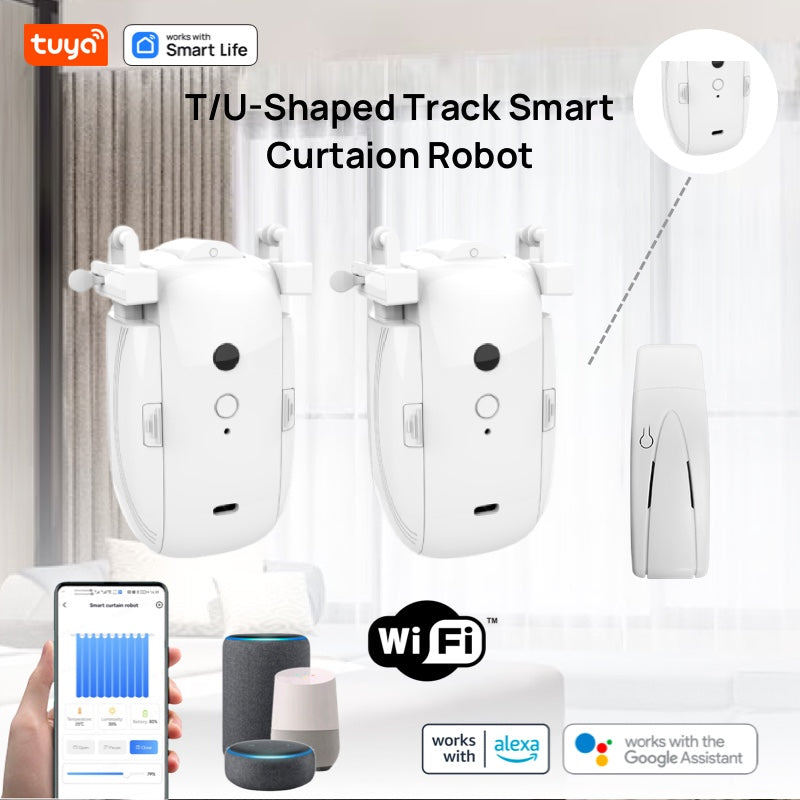 Smart Curtain Electric Motor Automatic Opener Timer T/U Type